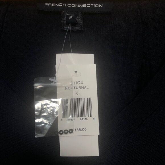 French connection blue sequin sweater dress size 6 - Picture 9 of 9